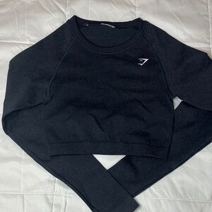 Gymshark Black Long Sleeve Crop Top
